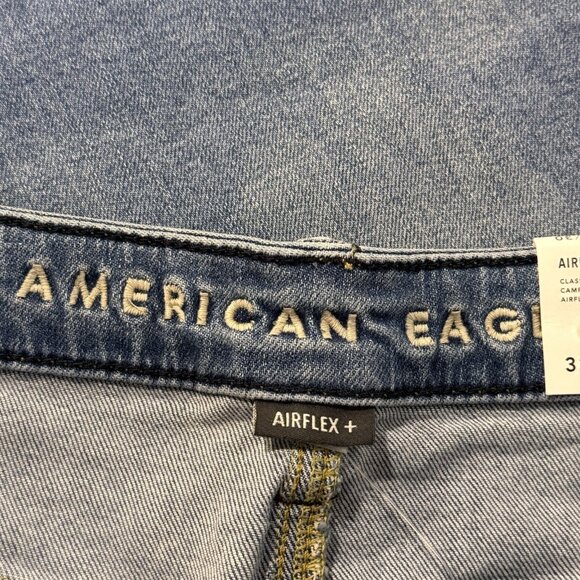 American Eagle Jeans Mens 32x30 Blue Classic Bootcut Airflex Medium Wash Denim - Picture 5 of 14